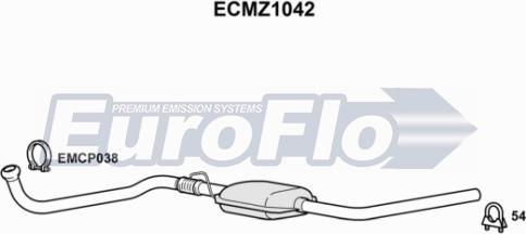 EuroFlo ECMZ1042 - Каталізатор autocars.com.ua