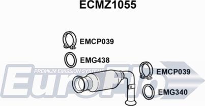 EuroFlo ECMZ1055 - Каталізатор autocars.com.ua