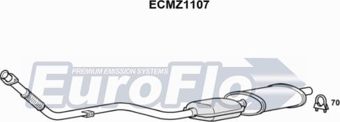 EuroFlo ECMZ1107 - Каталізатор autocars.com.ua