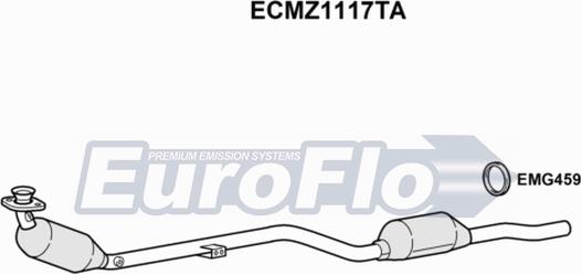 EuroFlo ECMZ1117TA - Каталізатор autocars.com.ua