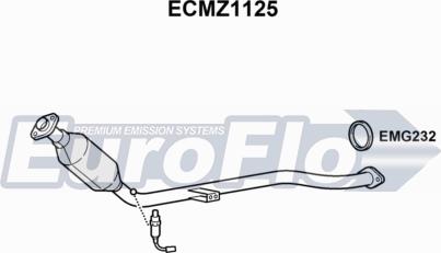 EuroFlo ECMZ1125 - Каталізатор autocars.com.ua