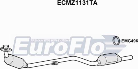 EuroFlo ECMZ1131TA - Каталізатор autocars.com.ua