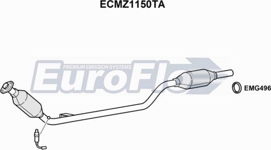 EuroFlo ECMZ1150TA - Катализатор autodnr.net