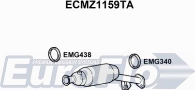 EuroFlo ECMZ1159TA - Каталізатор autocars.com.ua