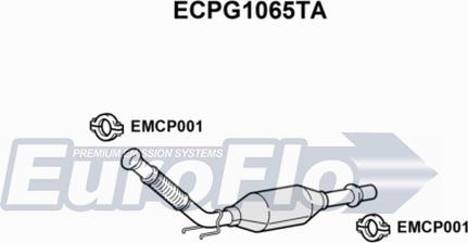 EuroFlo ECPG1065TA - Каталізатор autocars.com.ua