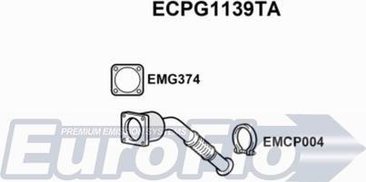 EuroFlo ECPG1139TA - Каталізатор autocars.com.ua