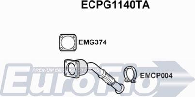 EuroFlo ECPG1140TA - Каталізатор autocars.com.ua