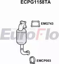 EuroFlo ECPG1158TA - Каталізатор autocars.com.ua