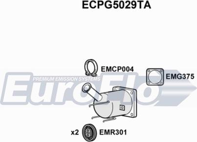 EuroFlo ECPG5029TA - Каталізатор autocars.com.ua