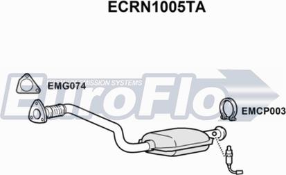 EuroFlo ECRN1005TA - Каталізатор autocars.com.ua