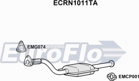 EuroFlo ECRN1011TA - Каталізатор autocars.com.ua