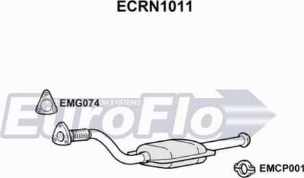EuroFlo ECRN1011 - Каталізатор autocars.com.ua