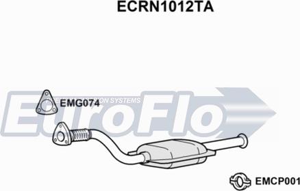 EuroFlo ECRN1012TA - Каталізатор autocars.com.ua