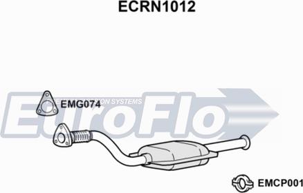 EuroFlo ECRN1012 - Каталізатор autocars.com.ua