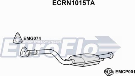 EuroFlo ECRN1015TA - Каталізатор autocars.com.ua