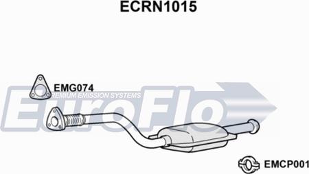 EuroFlo ECRN1015 - Каталізатор autocars.com.ua