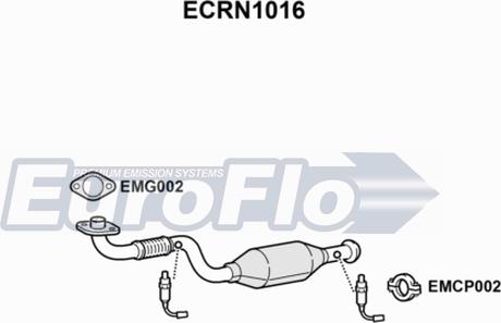 EuroFlo ECRN1016 - Каталізатор autocars.com.ua