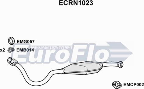 EuroFlo ECRN1023 - Каталізатор autocars.com.ua