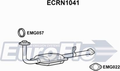 EuroFlo ECRN1041 - Каталізатор autocars.com.ua