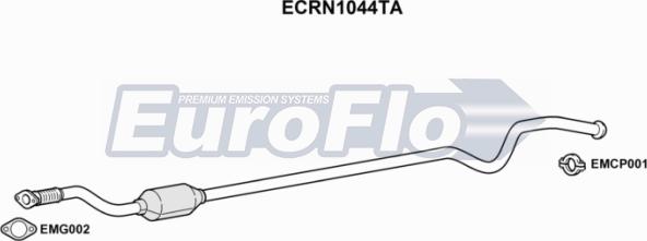 EuroFlo ECRN1044TA - Каталізатор autocars.com.ua