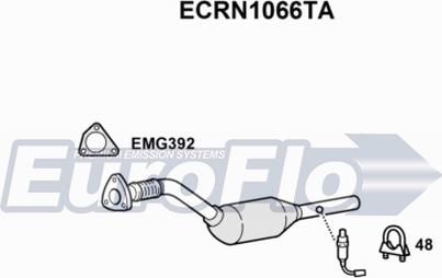 EuroFlo ECRN1066TA - Каталізатор autocars.com.ua