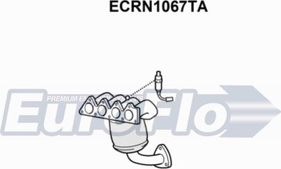 EuroFlo ECRN1067TA - Каталізатор autocars.com.ua