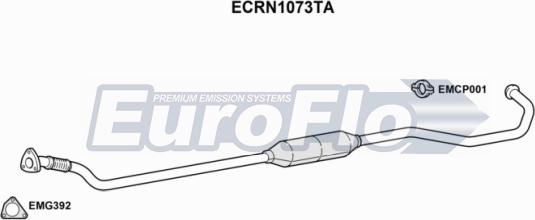 EuroFlo ECRN1073TA - Каталізатор autocars.com.ua