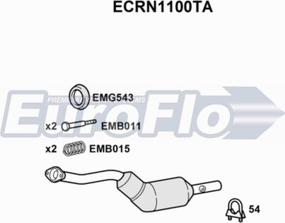 EuroFlo ECRN1100TA - Каталізатор autocars.com.ua