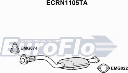 EuroFlo ECRN1105TA - Каталізатор autocars.com.ua