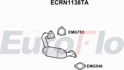 EuroFlo ECRN1138TA - Каталізатор autocars.com.ua