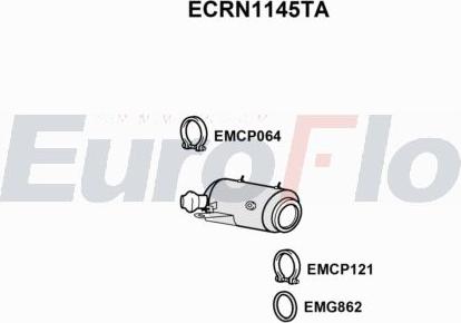 EuroFlo ECRN1145TA - Каталізатор autocars.com.ua