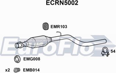 EuroFlo ECRN5002 - Каталізатор autocars.com.ua