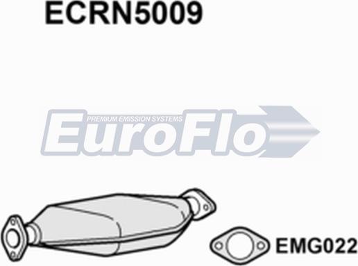 EuroFlo ECRN5009 - Каталізатор autocars.com.ua