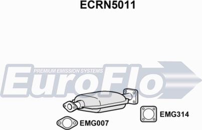 EuroFlo ECRN5011 - Каталізатор autocars.com.ua