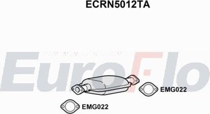 EuroFlo ECRN5012TA - Каталізатор autocars.com.ua