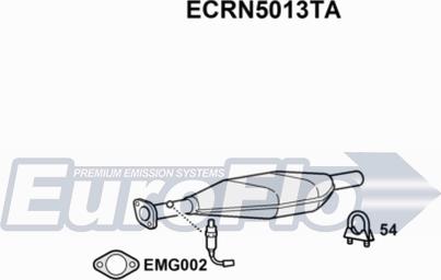 EuroFlo ECRN5013TA - Каталізатор autocars.com.ua