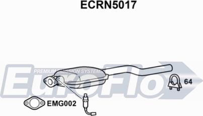 EuroFlo ECRN5017 - Каталізатор autocars.com.ua