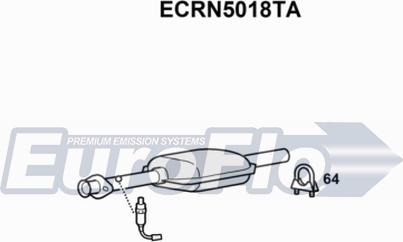 EuroFlo ECRN5018TA - Каталізатор autocars.com.ua