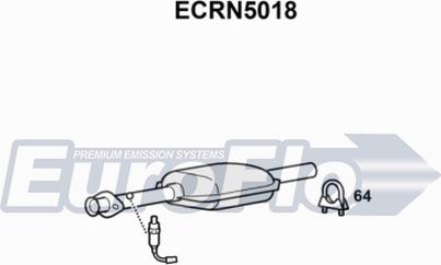 EuroFlo ECRN5018 - Каталізатор autocars.com.ua