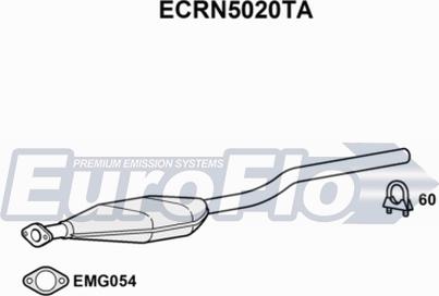 EuroFlo ECRN5020TA - Каталізатор autocars.com.ua