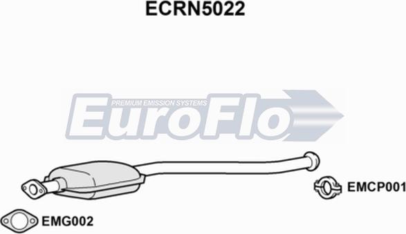 EuroFlo ECRN5022 - Каталізатор autocars.com.ua