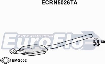 EuroFlo ECRN5026TA - Каталізатор autocars.com.ua