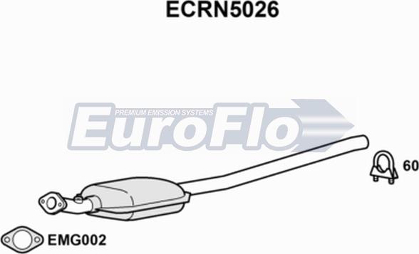 EuroFlo ECRN5026 - Каталізатор autocars.com.ua