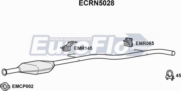 EuroFlo ECRN5028 - Каталізатор autocars.com.ua