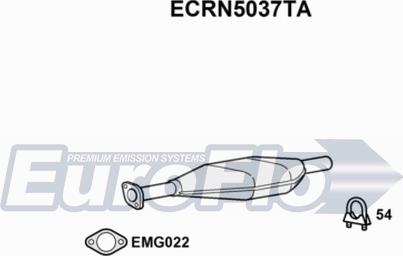 EuroFlo ECRN5037TA - Каталізатор autocars.com.ua