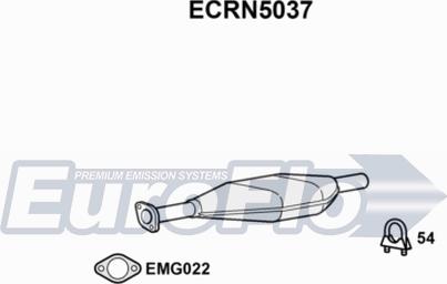 EuroFlo ECRN5037 - Каталізатор autocars.com.ua
