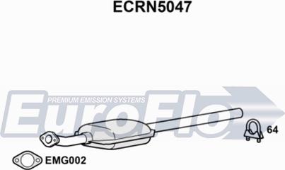 EuroFlo ECRN5047 - Каталізатор autocars.com.ua