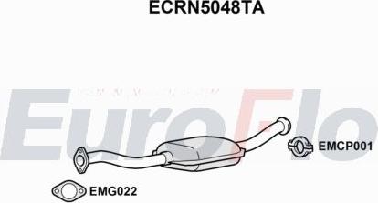 EuroFlo ECRN5048TA - Каталізатор autocars.com.ua