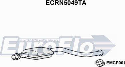 EuroFlo ECRN5049TA - Каталізатор autocars.com.ua