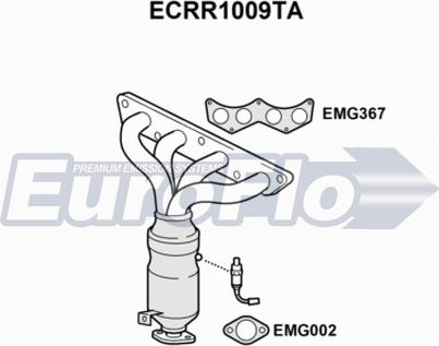 EuroFlo ECRR1009TA - Каталізатор autocars.com.ua